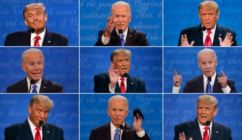 Último debate: Trump tenta recuperar aprovação e Biden defende economia dos 'democratic socialists'