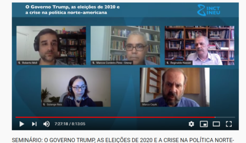 Seminário INCT-INEU 2020: 'Governo Trump: discursos e práticas. E agora?'