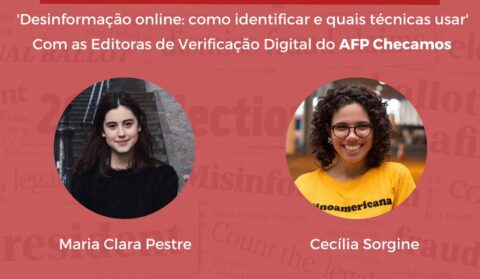 OPEU recebe jornalistas do AFP Checamos para palestra sobre Desinformação e Verificação Digital