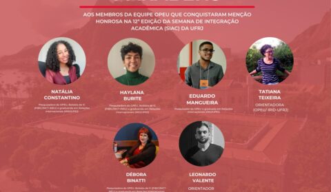 Pesquisadores do OPEU são premiados na SIAC 2023, maior evento de integração acadêmica da UFRJ