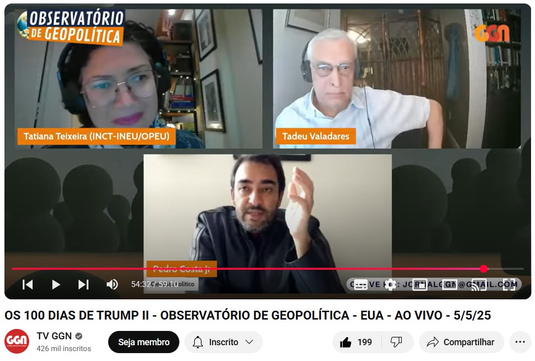 Observatório de Geopolítica GGN: os 100 dias de Trump 2.0