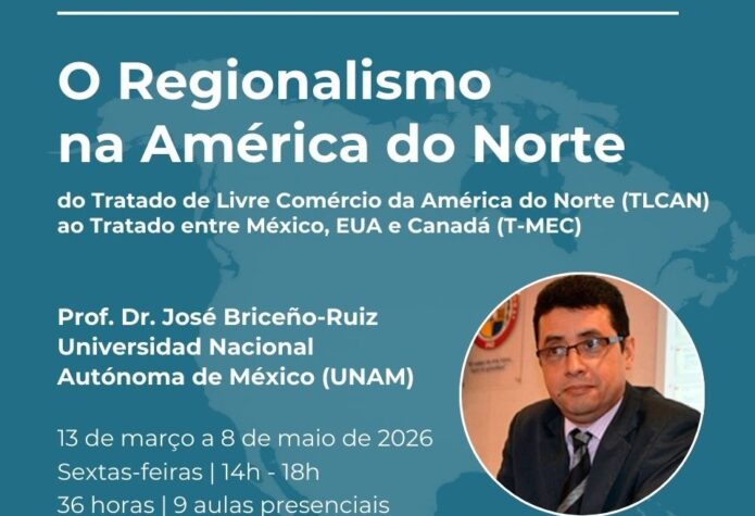 PPGRI San Tiago Dantas abre inscrições para minicurso 'Regionalismo na América do Norte'